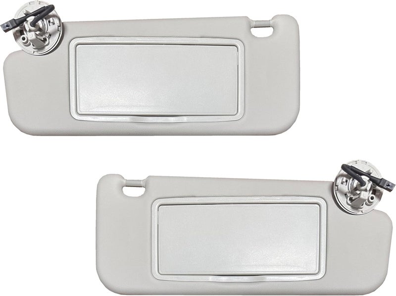 2M PLASTIC Sun Visor Fits for Chevy Cruze 2017-2018 Pair Set Left+Right Gray 2MPLASTIC (Atmosphere - Light Gray + Light) - Image 1